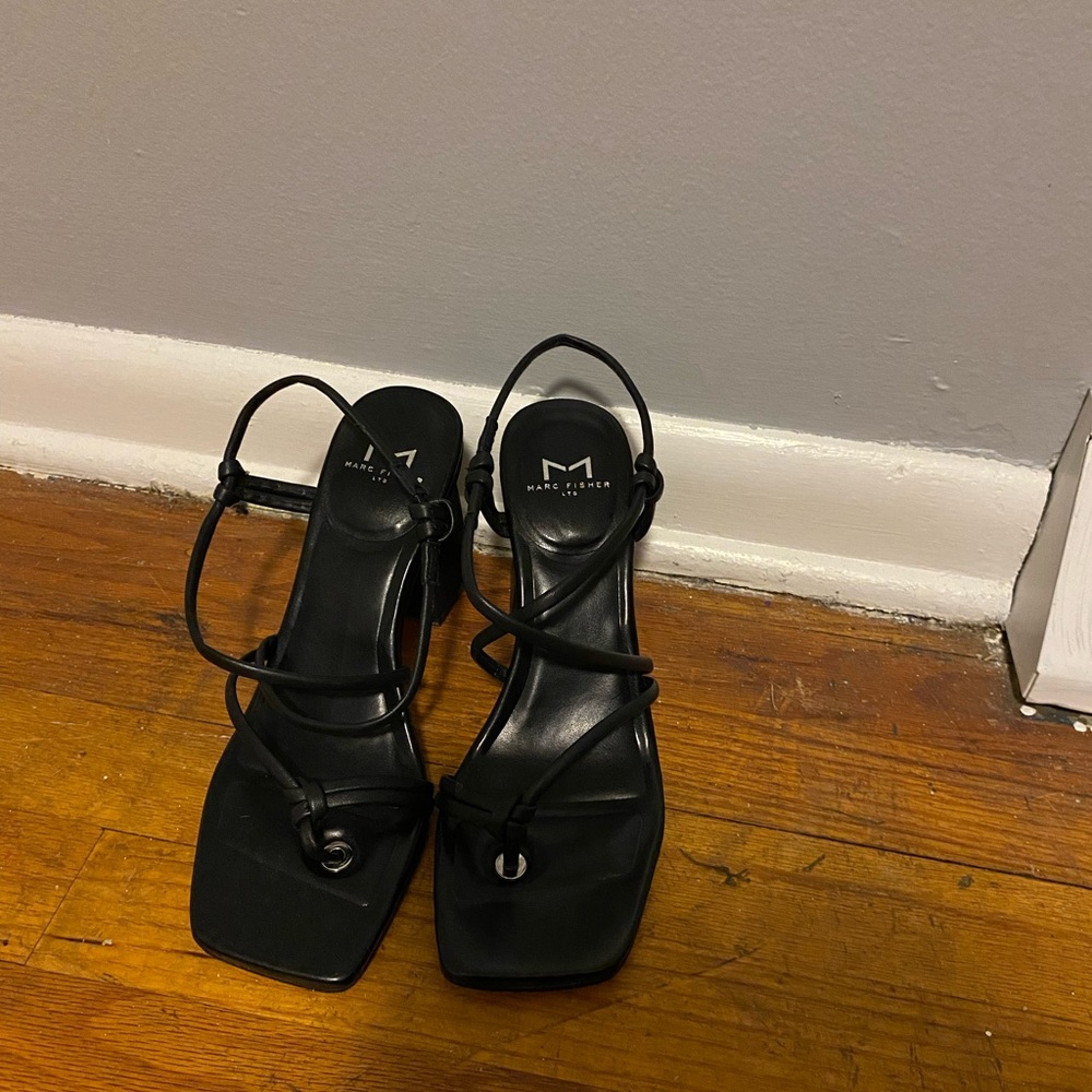 Marc fisher strappy block heel